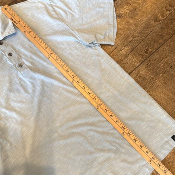 Bundle of 3 Perry Ellis Men's Short Sleeve Slub Polo Shirt Size L - Picture 8 of 13